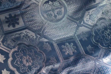 Light Blue Mongolian Silk Full Frameの写真素材