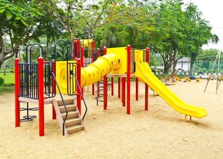 children playground in the parkの写真素材