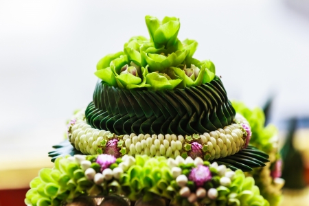 thai style garland flowerの写真素材