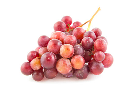 grapes isolated on white backgroundの写真素材