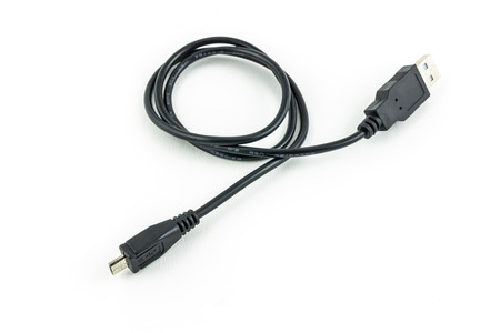 micro usb cableの写真素材
