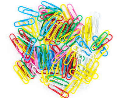 paperclips isolated on white background