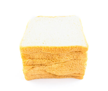 bread isolated on white backgroundの写真素材