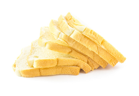 bread isolated on white backgroundの写真素材