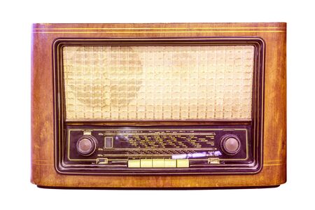 vintage radio isolated の写真素材