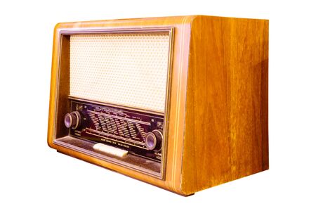 vintage radio isolated の写真素材