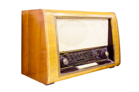 vintage radio isolated の写真素材