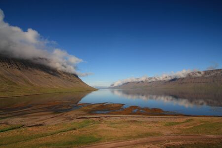 Arnars fjord, Arnarfjordurの写真素材