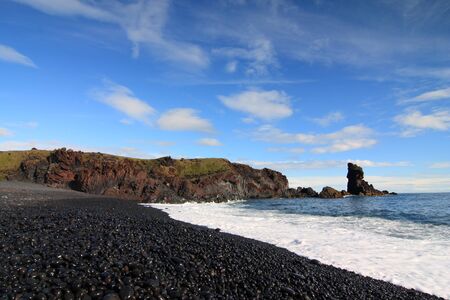Deep lagoon, Djupalonの写真素材