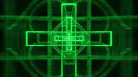 green glowing holy christian cross 3d rendering background wallpaper, christian church symbol 3d killustrationの写真素材