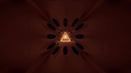 glowing triangle wireframe design 3d illustration background wallpaper,