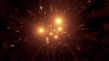 abstract space galaxy graphic artwork with glowing flying sphere particles 3d illustration...
