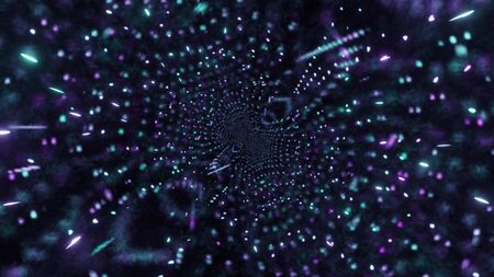 abstract glowing colorful multicolor space galaxy 3d illustration graphic design artwork background...