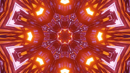 3D Illustration Burning Star Backgroundの写真素材