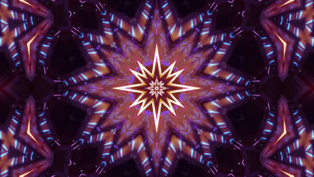 Sparkling Diamond Mandala Design 3d illustration background