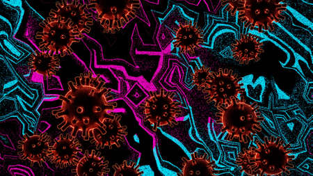 Glowing Virus Strain in Dark Symbolic Space