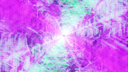 Glowing color effects neon dots 3d illustration wallpaper background artwork