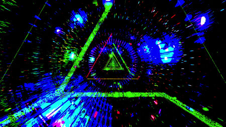 Glowing multi colored space science fiction design artwork background wallpaper