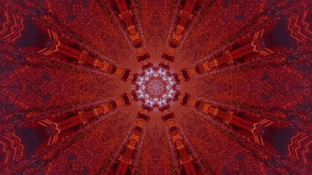 Abstract red flower background 3d illustration