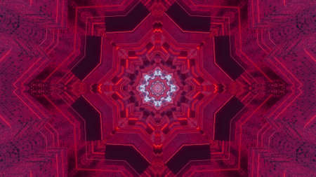 3D illustration of kaleidoscopic ornament