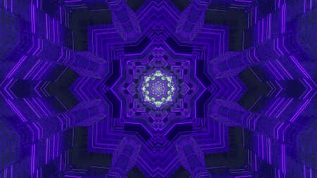 3D illustration of dark blue ornament