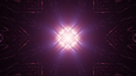 Glowing neon spotlight background 3d illustration