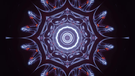 Sci fi pattern with light effect 3d illustrationの写真素材