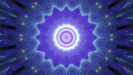Radiant futuristic background with geometric ornament 4K UHD 3d illustration