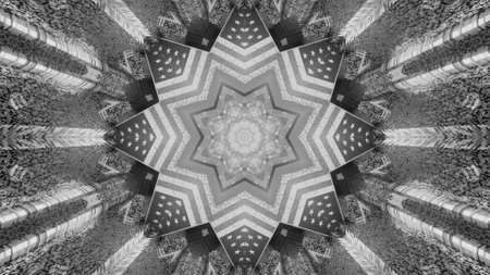 3d illustration of 4K UHD creative tunnelの写真素材