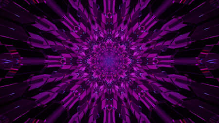 Crystal purple ornament 4K UHD 3D illustrationの写真素材