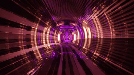 3D illustration of UHD modern tunnelの写真素材