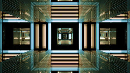 Modern 3D illustration of UHD tunnelの写真素材