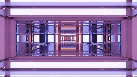 Modern 3D illustration of UHD tunnel