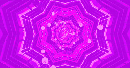 Bright shades of pink form swirling patterns that draw the eye inward. The design creates a...