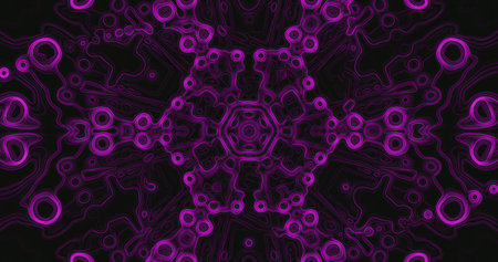 This artwork showcases a vibrant abstract design filled with intricate patterns and shapes. The deep...