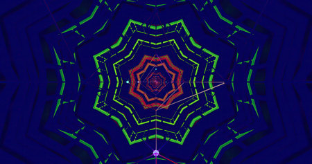Colorful geometric pattern creates mesmerizing design effect