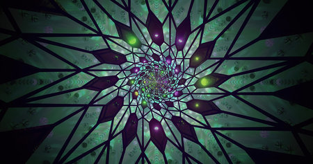 Colorful geometric pattern creates a stunning visual effect