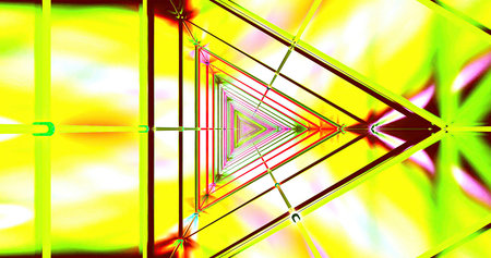 Colorful abstract pattern creating a sense of depth and movement