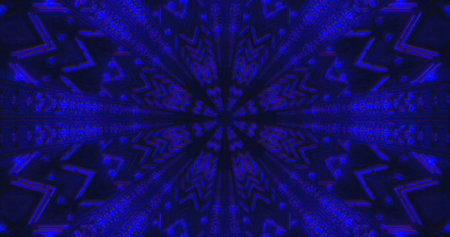 Geometric abstract pattern in blue and black colors