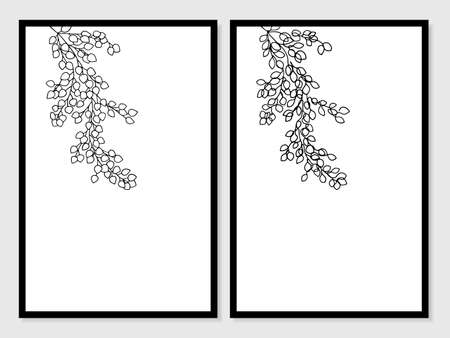 Nature line art Hand drawn. Illustration about Nature line art.のイラスト素材