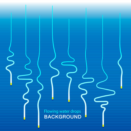 Drops of water flowed down the window. Geometric abstract vector background. Geometric shapes with and rounded corners diagonalのイラスト素材