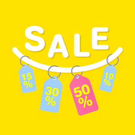 The label with an inscription sale icon. Discount symbol.のイラスト素材