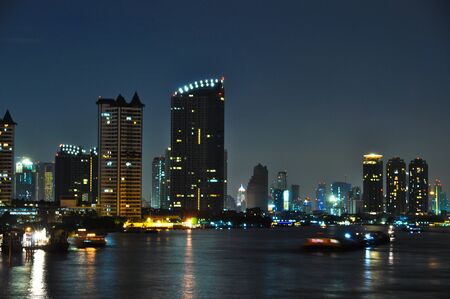 City at nightの写真素材
