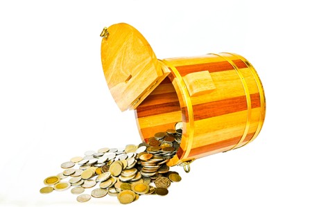 Barrels and Coinの写真素材