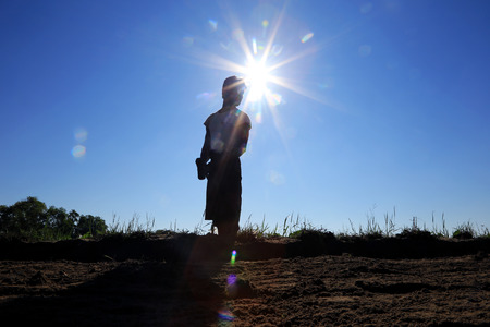 RAKHINE STATE, MYANMAR - NOVEMBER 05 : Hundreds of Muslim Rohingya are suffering severe malnutrition in overcrowded camps in Myanmar's Rakhine state, on NOVEMBER, 2015 in Sittwe, Myanmar.のeditorial素材