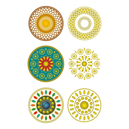 Vector ornament decor set の写真素材