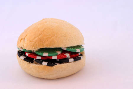 Poker Chip Burgerの写真素材