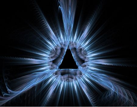 Abstract fractal background. Computer generated graphics. Symbol of the God.