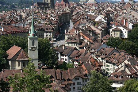 Cityscape of Berne, Switzerland. Famous old town.の写真素材