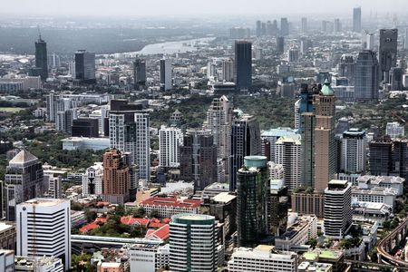 Bangkok - view of the city from the tallest building in Thailand, Baiyoke Tower 2.